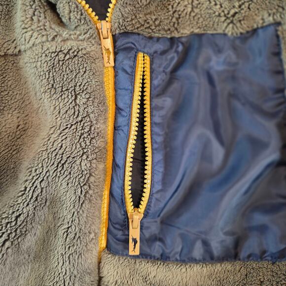 Tommy Bahama Girls XXL (16) Fleece Jacket – Green Blue Yellow, Full Zip - Picture 4 of 16